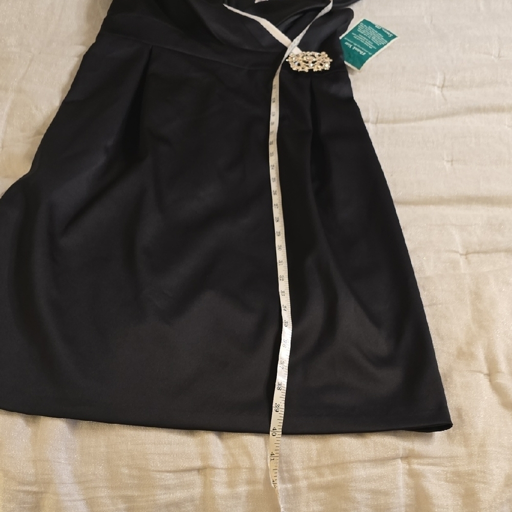 Victor Costa Black and White Jewel Midi Dress - Picture 12 of 16
